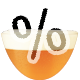 Icona percentuale di Alcool